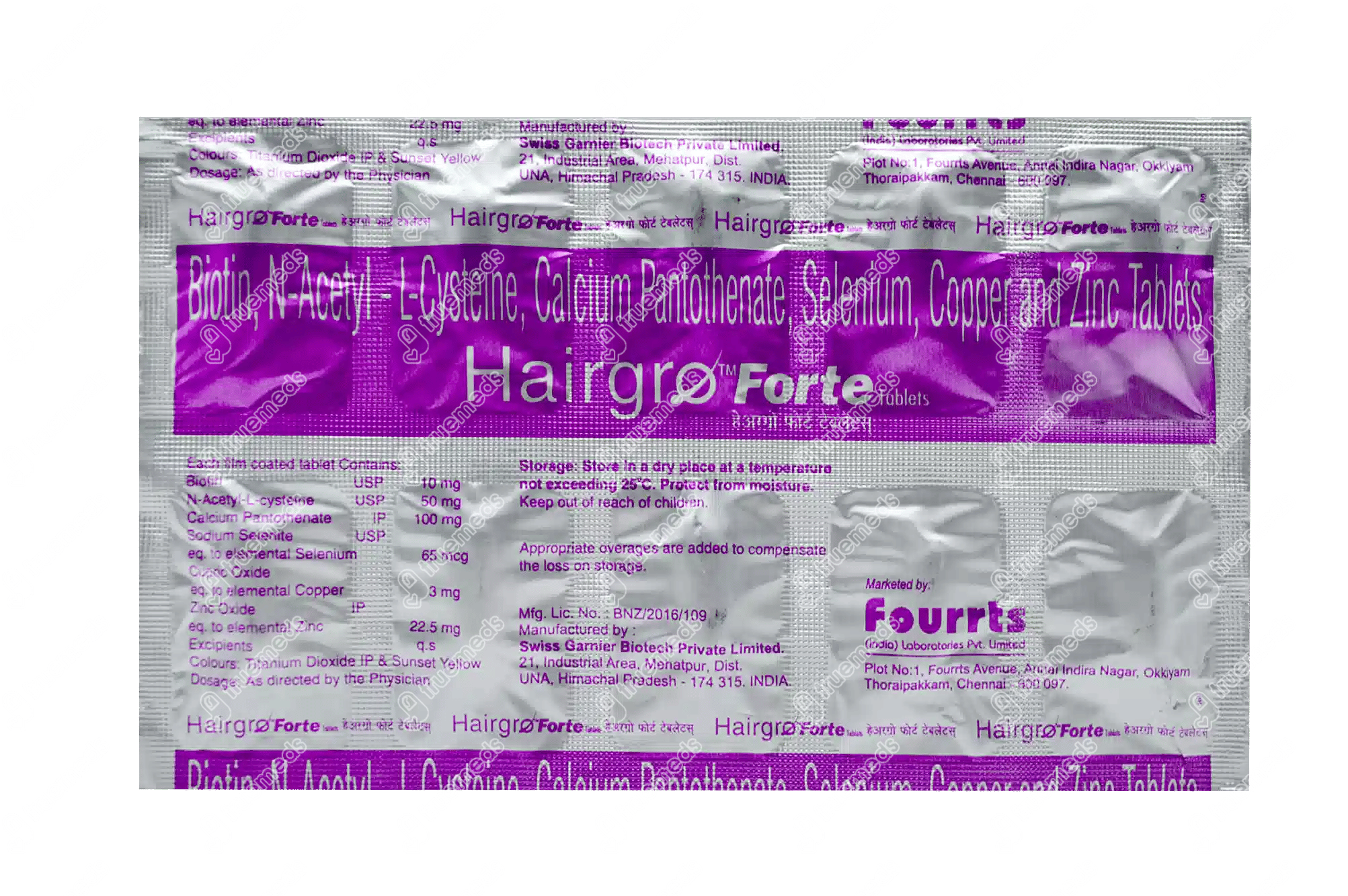 Hairgro Forte Tablet 10 Uses, Side Effects, Dosage, Price Truemeds