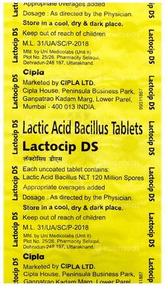 Lactocip Ds Tablet 15