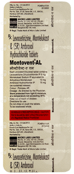 Montovent Al Tablet 10 Montovent Al Tablet 10