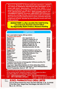 Aimil Muscalt Forte Tablet 30 Aimil Muscalt Forte Tablet 30