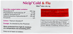 Nicip Cold & Flu Tablet 10