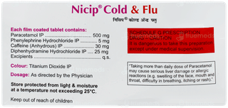Nicip Cold & Flu Tablet 10