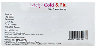 Nicip Cold And Flu Tablet 10