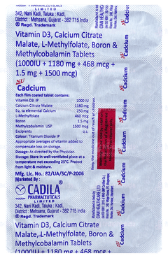 Nu Cadcium Tablet 10