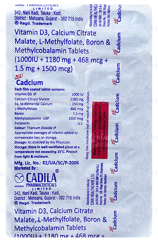 Nu Cadcium Tablet 10