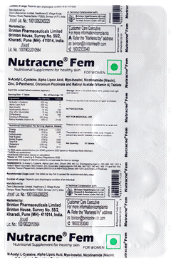 Nutracne Fem Tablet 10