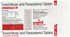 Onenac P 100/325 Mg Tablet 10 Onenac P 100/325 Mg Tablet 10