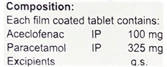 Onenac P 100/325 Mg Tablet 10 Onenac P 100/325 Mg Tablet 10