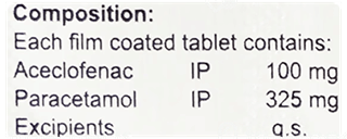 Onenac P 100/325 Mg Tablet 10