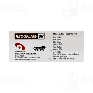 Recoflam 100 MG Tablet Sr 10