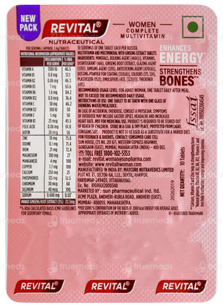 Revital Women Tablet 10