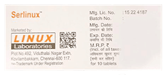 Serlinux 10 Mg Tablet 10