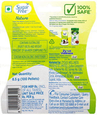 Sugar Free Natura Pellets 100