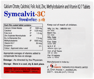 Symcalvit 3c Tablet 15