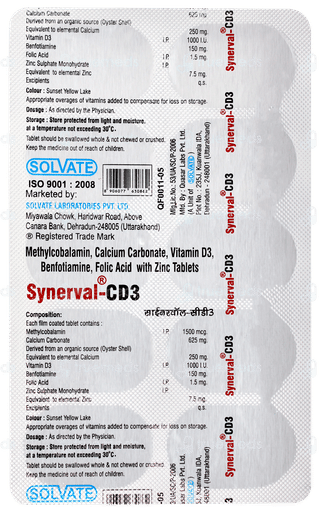 Synerval Cd3 Tablet 10