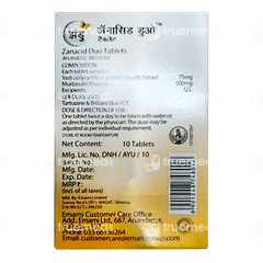 Zandu Zanacid Duo Tablet 10
