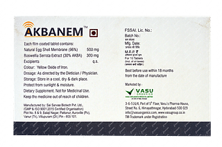 Akbanem 300/500 MG Tablet 10