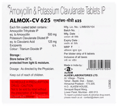 Almox Cv 625 Tablet 6 Almox Cv 625 Tablet 6