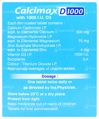 Calcimax D 1000 Tablet 30