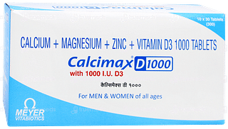 Calcimax D 1000 Tablet 30