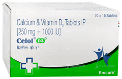 Celol D3+ Tablet 15