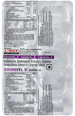 Cognivel D Tablet 10