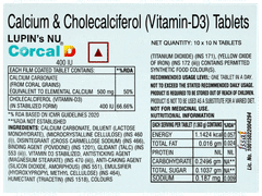 Corcal D Nu 400iu Tablet 10