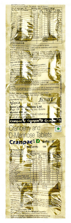 Cranpac D Tablet 10