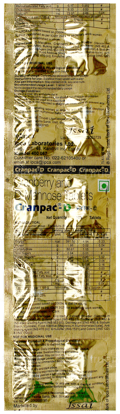 Cranpac D Tablet 10