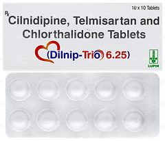Dilnip Trio 6.25 Tablet 10