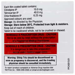 Dilnip Trio 6.25 Tablet 10