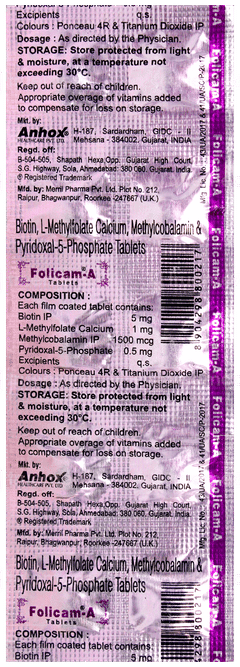 Folicam A Tablet 10 Folicam A Tablet 10