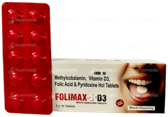 Folimax Plus D3 Sugar Free Mouth Dissolving Tablet 10