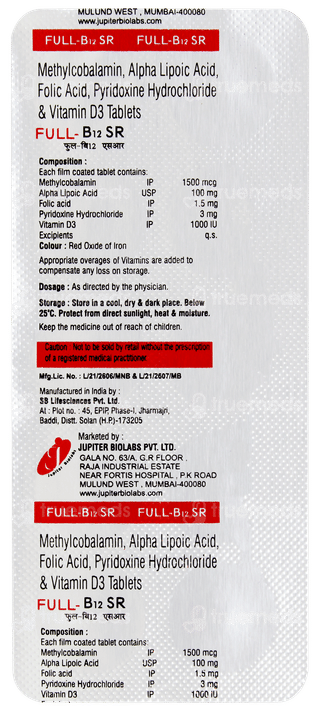 Full B12 Sr Tablet 10