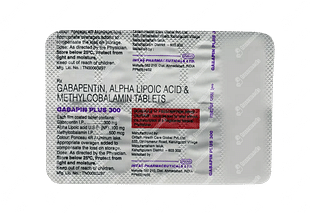 Gabapin Plus 300 MG Tablet 10