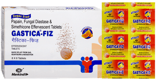 Gastica Fiz Orange Flavour Sugar Free Effervescent Tablet 6