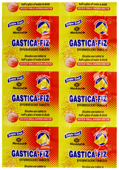 Gastica Fiz Orange Flavour Sugar Free Effervescent Tablet 6 Gastica Fiz Orange Flavour Sugar Free Effervescent Tablet 6