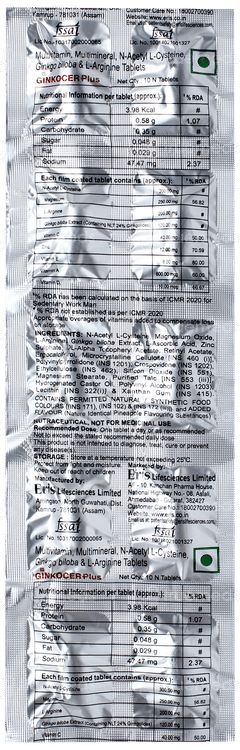 Ginkocer Plus Tablet 10