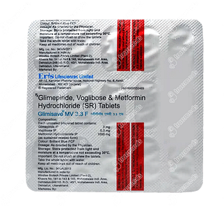 Glimisave Mv F 3.3 MG Tablet Sr 15