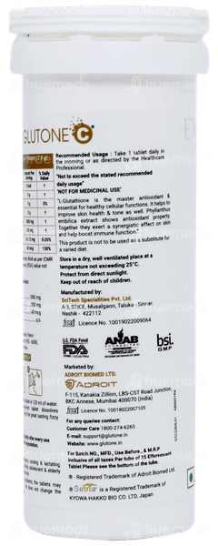 Glutone C Effervescent Tablet 15