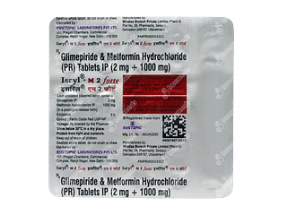 Isryl M Forte 2/1000 MG Tablet Pr 15