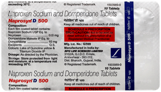Naprosyn D 500 Tablet 10