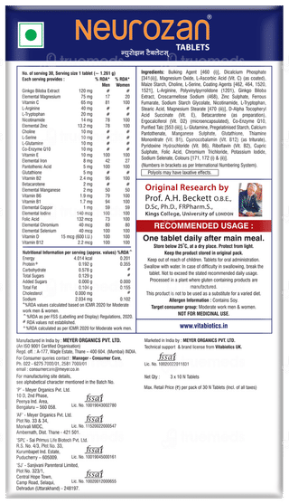 Neurozan Tablet 30