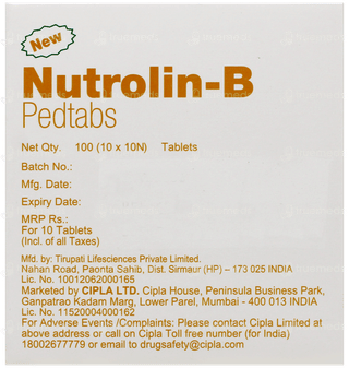 Nutrolin B New Pedtabs Tablet 10