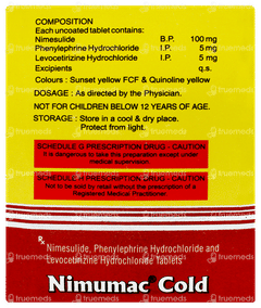 Nimumac Cold Tablet 10