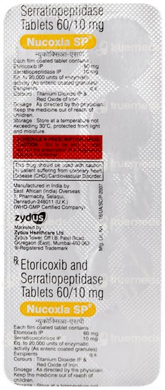 Nucoxia Sp Tablet 10 Nucoxia Sp Tablet 10