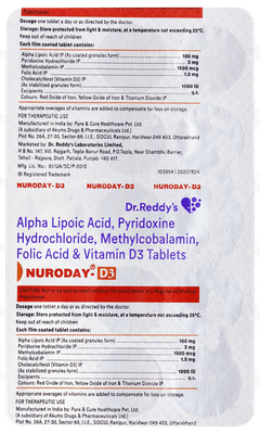 Nuroday D3 Tablet 15