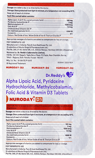 Nuroday D3 Tablet 15