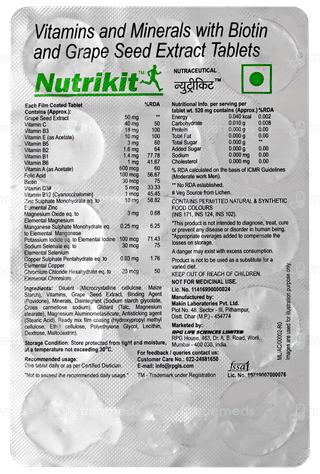 Nutrikit Tablet 15