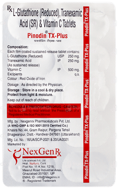 Pinodin Tx Plus Tablet 10 Pinodin Tx Plus Tablet 10